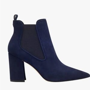 Marc Fisher Blue  Sued Booties